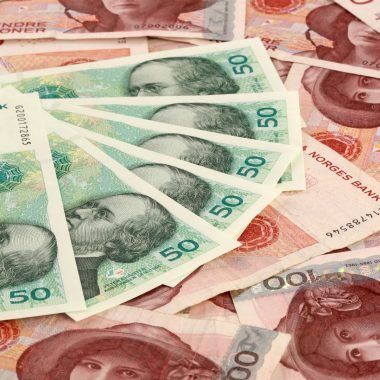 Norweskie banknoty.