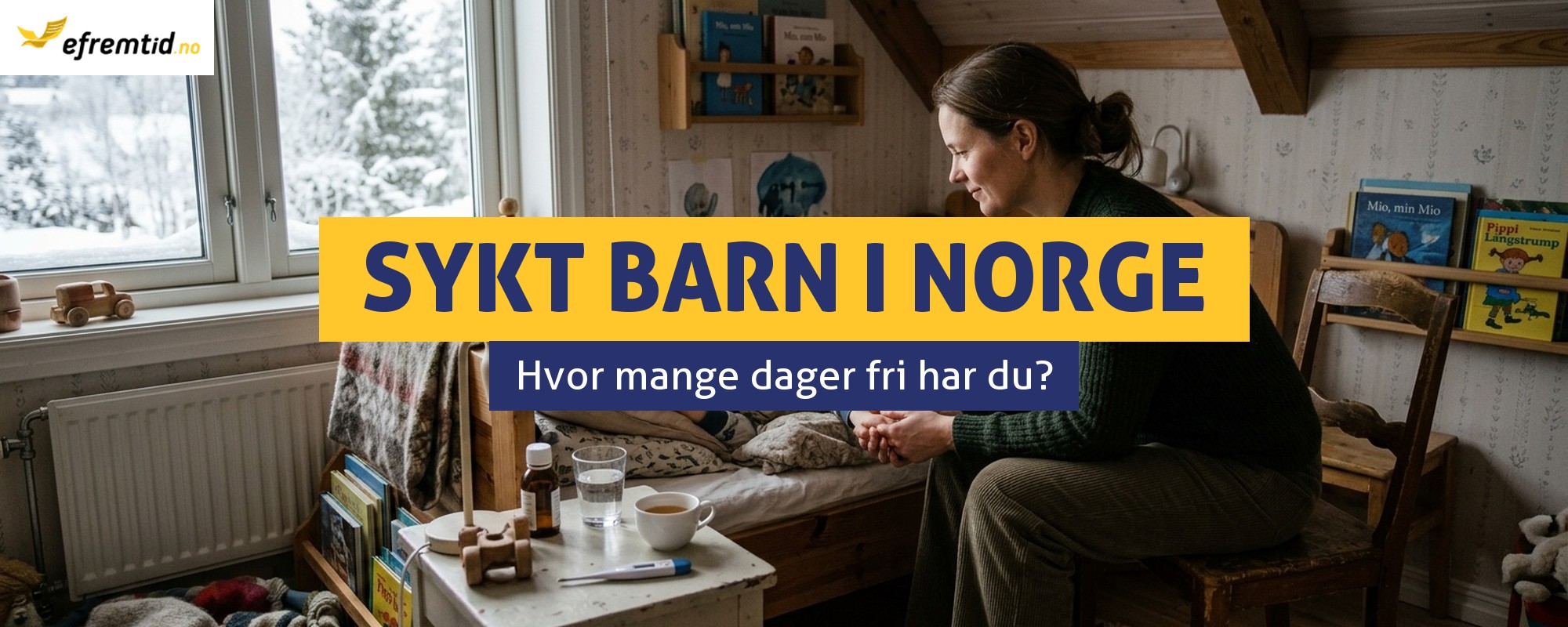 Hvor mange dager fri har du til sykt barn i Norge?