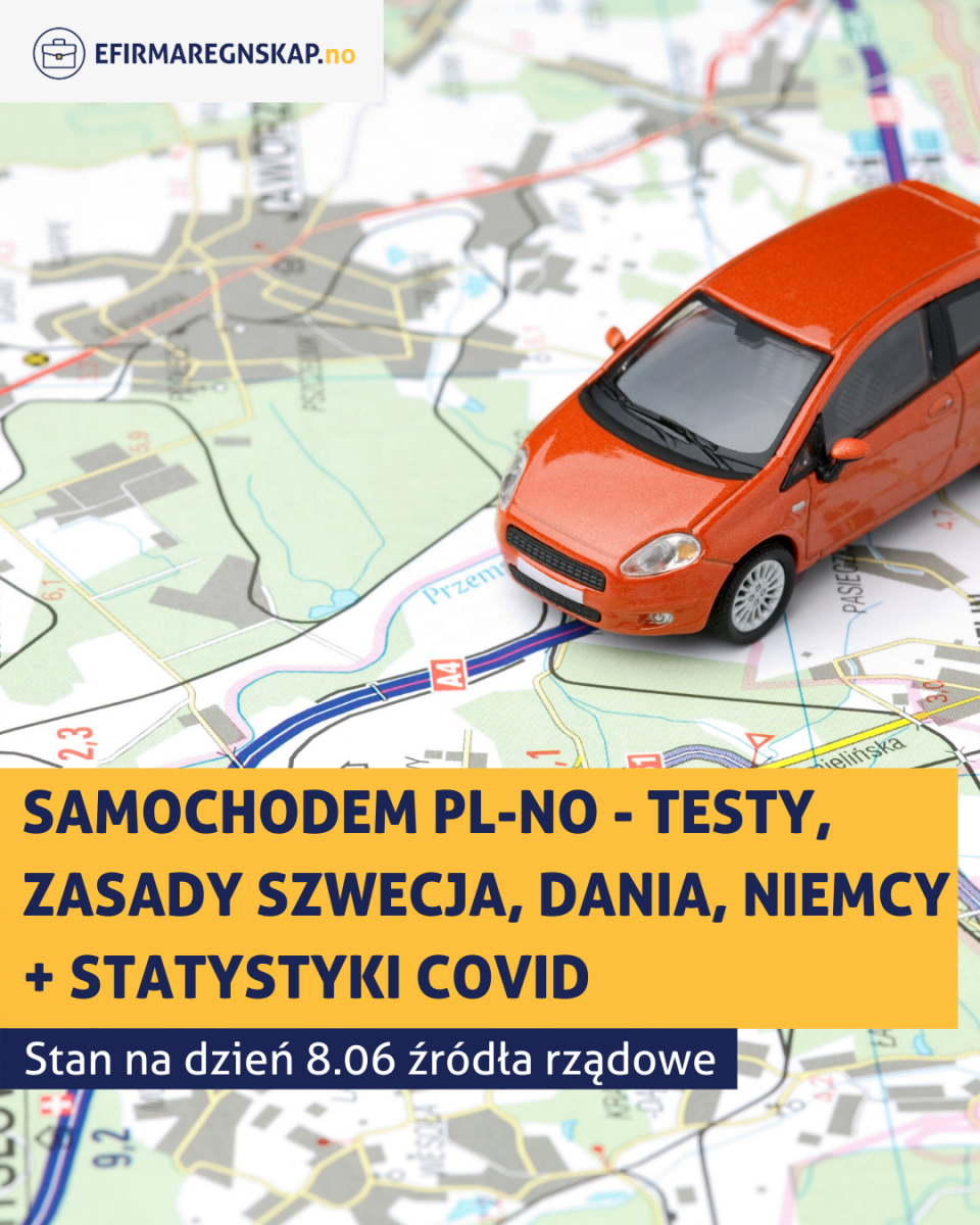 Samochodem Polska - Norwegia wymagania, testy, zasady