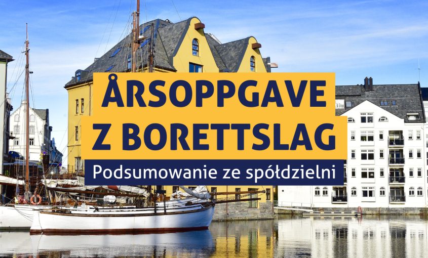 Zdjęcie przedstawiające bloki mieszkalne w norweskiej miejscowości.